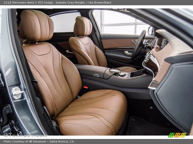 Selenite Grey Metallic / Nut Brown/Black 2018 Mercedes-Benz S 450 Sedan