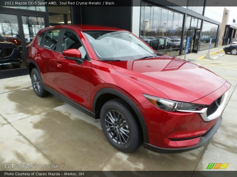 Soul Red Crystal Metallic / Black 2021 Mazda CX-5 Sport AWD