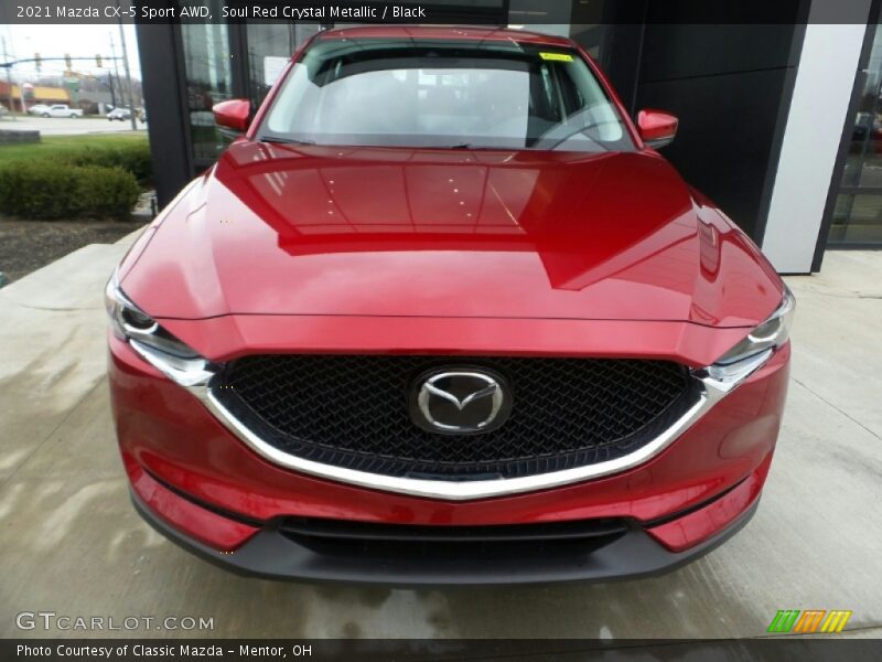 Soul Red Crystal Metallic / Black 2021 Mazda CX-5 Sport AWD