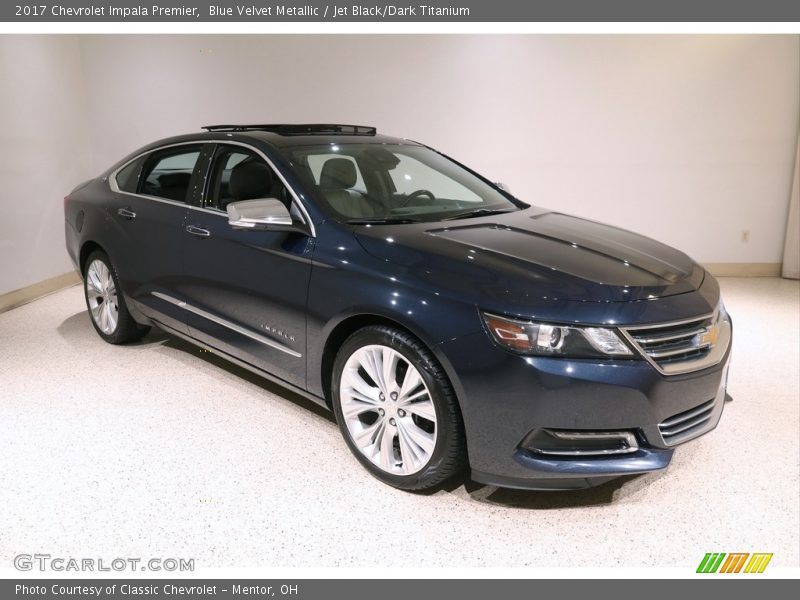 Blue Velvet Metallic / Jet Black/Dark Titanium 2017 Chevrolet Impala Premier