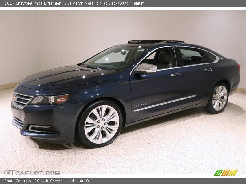 Blue Velvet Metallic / Jet Black/Dark Titanium 2017 Chevrolet Impala Premier