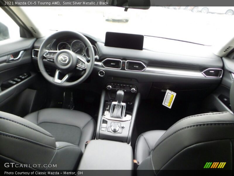 Sonic Silver Metallic / Black 2021 Mazda CX-5 Touring AWD