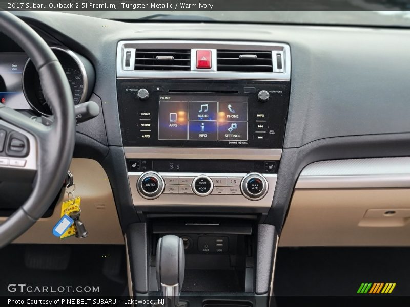 Tungsten Metallic / Warm Ivory 2017 Subaru Outback 2.5i Premium