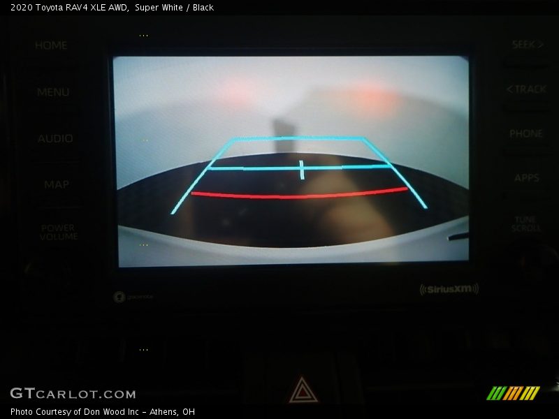 Super White / Black 2020 Toyota RAV4 XLE AWD
