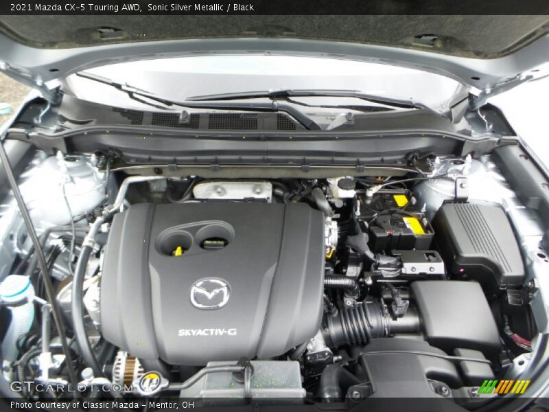 Sonic Silver Metallic / Black 2021 Mazda CX-5 Touring AWD