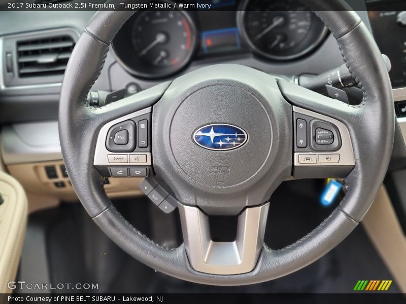 Tungsten Metallic / Warm Ivory 2017 Subaru Outback 2.5i Premium