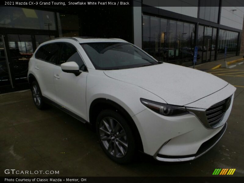 Snowflake White Pearl Mica / Black 2021 Mazda CX-9 Grand Touring