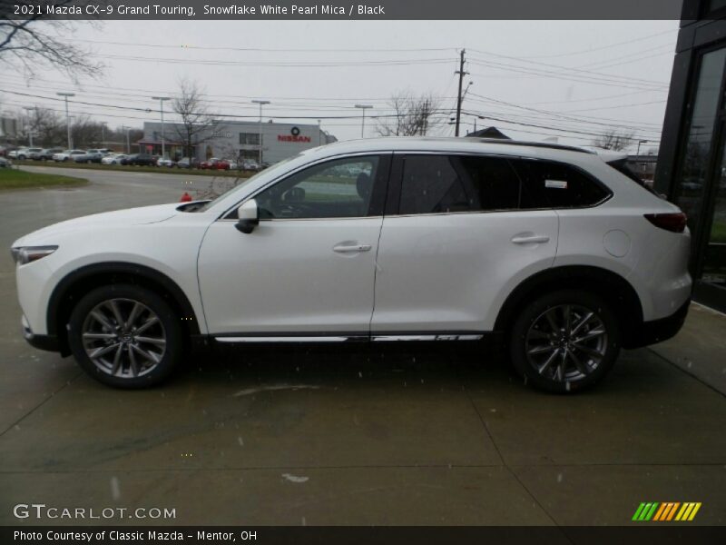 Snowflake White Pearl Mica / Black 2021 Mazda CX-9 Grand Touring