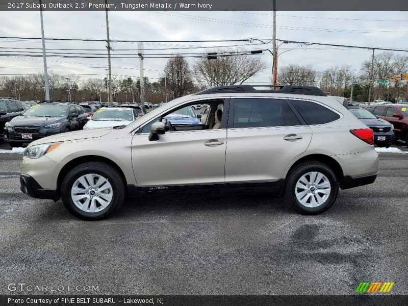 Tungsten Metallic / Warm Ivory 2017 Subaru Outback 2.5i Premium