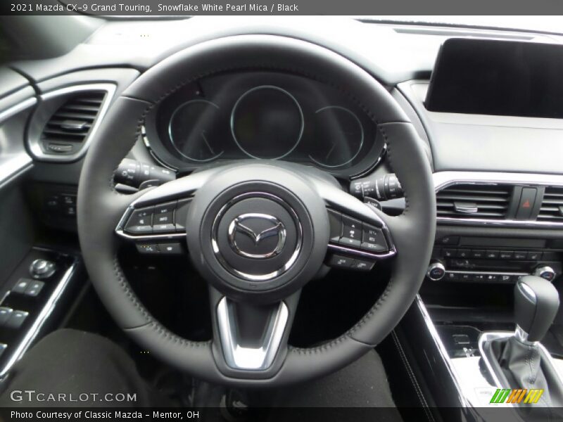 Snowflake White Pearl Mica / Black 2021 Mazda CX-9 Grand Touring