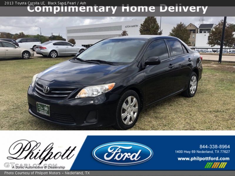 Black Sand Pearl / Ash 2013 Toyota Corolla LE