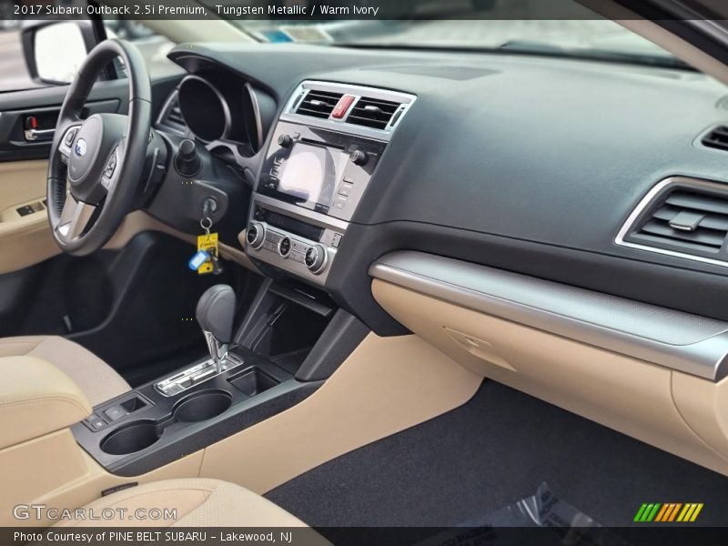 Tungsten Metallic / Warm Ivory 2017 Subaru Outback 2.5i Premium