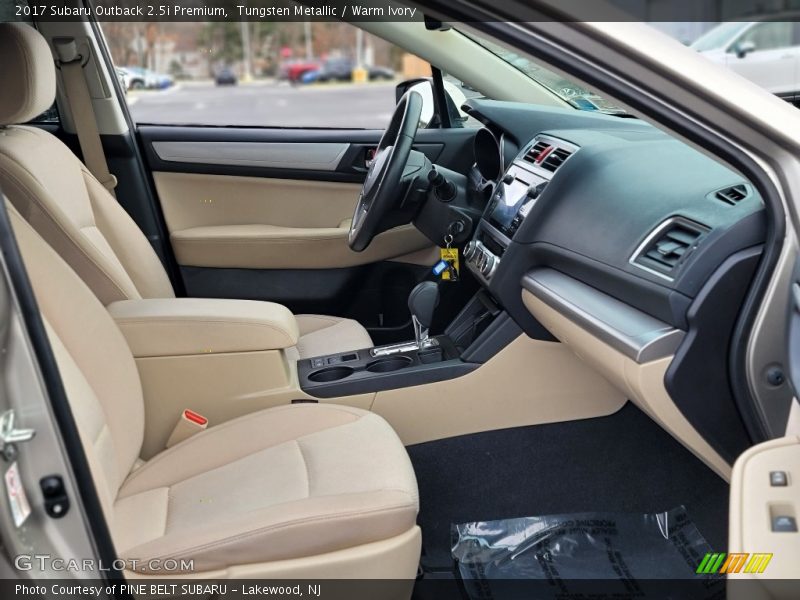 Tungsten Metallic / Warm Ivory 2017 Subaru Outback 2.5i Premium