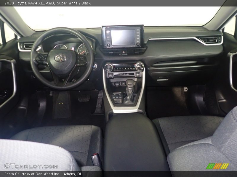 Super White / Black 2020 Toyota RAV4 XLE AWD