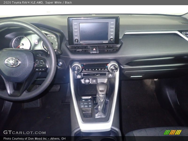 Super White / Black 2020 Toyota RAV4 XLE AWD