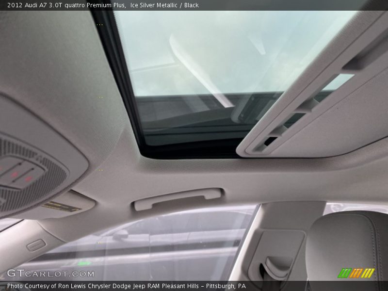 Ice Silver Metallic / Black 2012 Audi A7 3.0T quattro Premium Plus