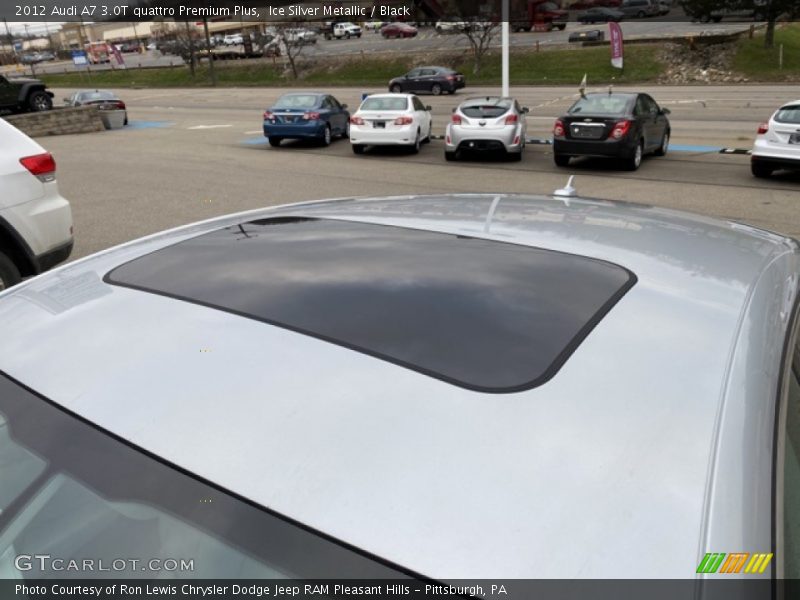 Ice Silver Metallic / Black 2012 Audi A7 3.0T quattro Premium Plus