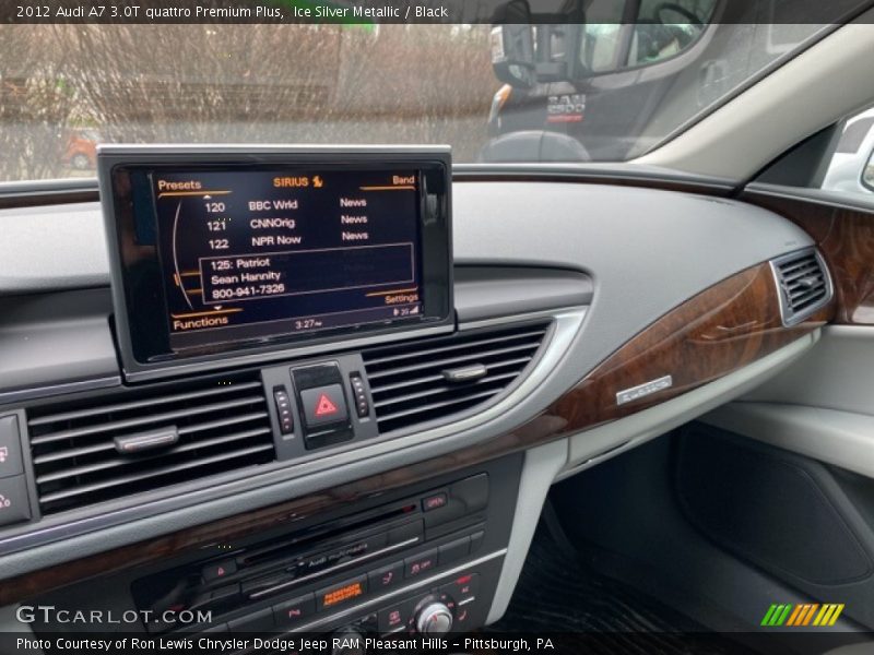 Ice Silver Metallic / Black 2012 Audi A7 3.0T quattro Premium Plus