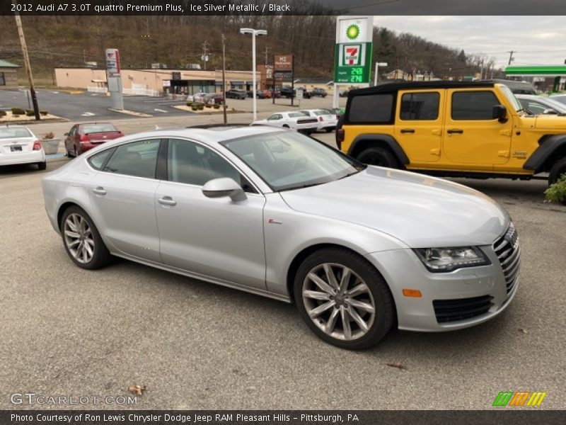 Ice Silver Metallic / Black 2012 Audi A7 3.0T quattro Premium Plus