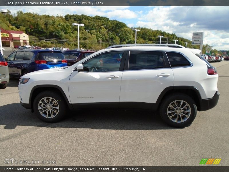 Bright White / Black 2021 Jeep Cherokee Latitude Lux 4x4