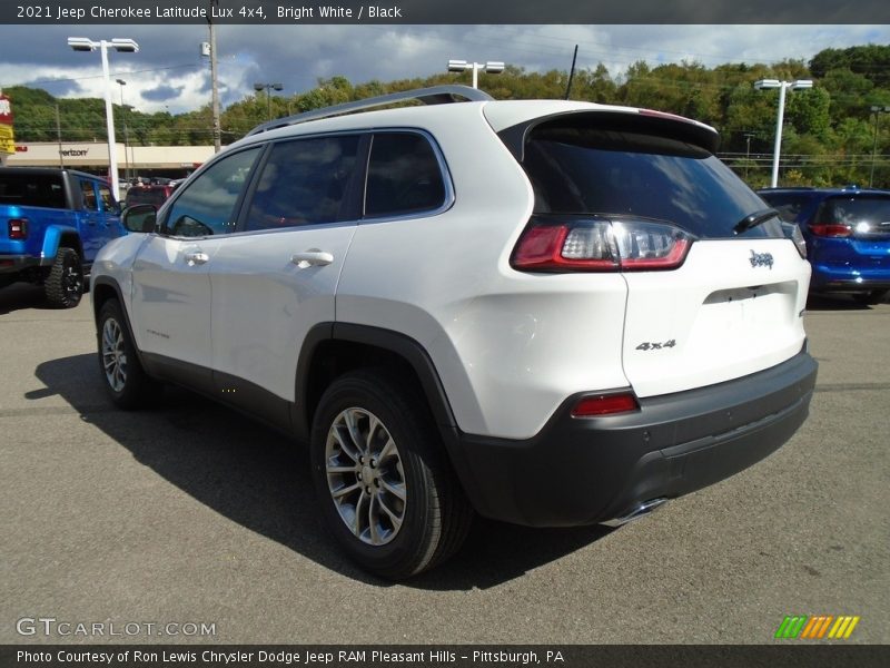 Bright White / Black 2021 Jeep Cherokee Latitude Lux 4x4