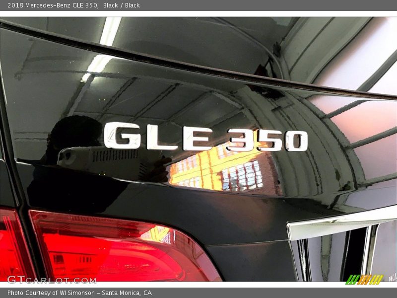 Black / Black 2018 Mercedes-Benz GLE 350