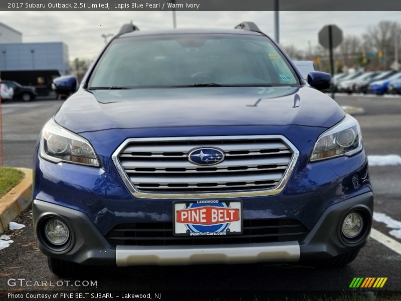 Lapis Blue Pearl / Warm Ivory 2017 Subaru Outback 2.5i Limited