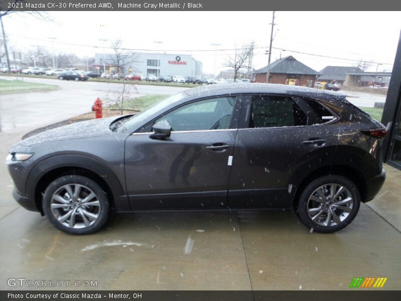 Machine Gray Metallic / Black 2021 Mazda CX-30 Preferred AWD