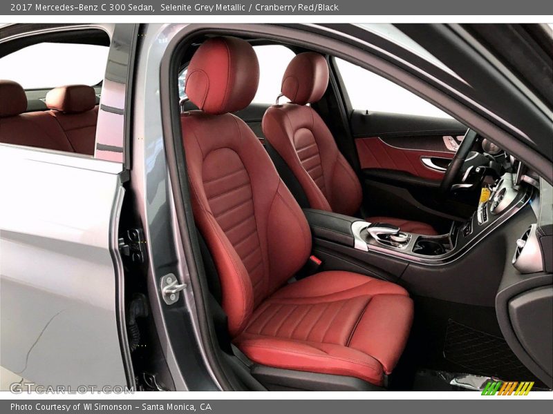 Selenite Grey Metallic / Cranberry Red/Black 2017 Mercedes-Benz C 300 Sedan