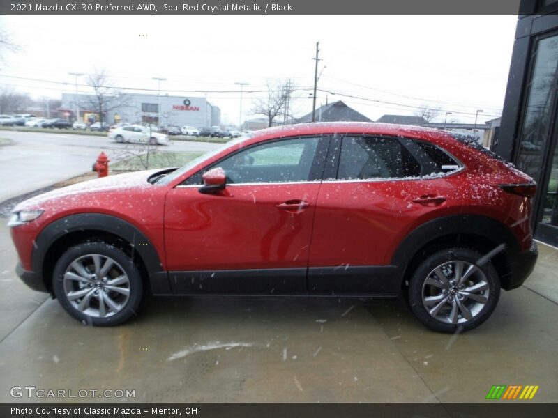 Soul Red Crystal Metallic / Black 2021 Mazda CX-30 Preferred AWD