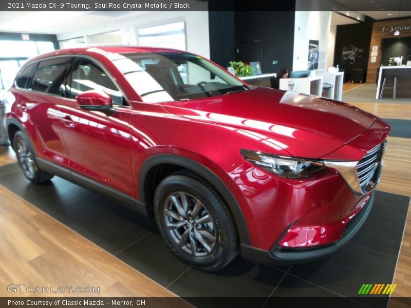 Soul Red Crystal Metallic / Black 2021 Mazda CX-9 Touring