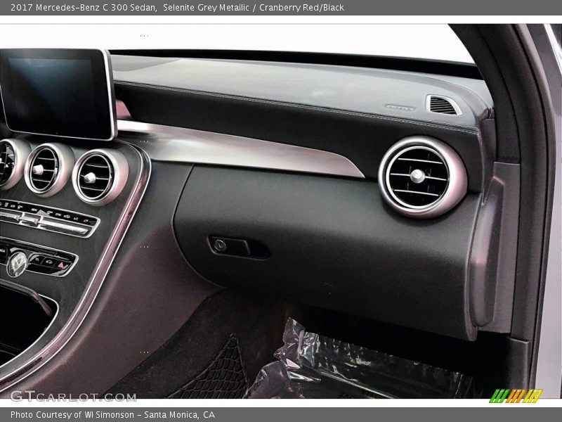 Selenite Grey Metallic / Cranberry Red/Black 2017 Mercedes-Benz C 300 Sedan