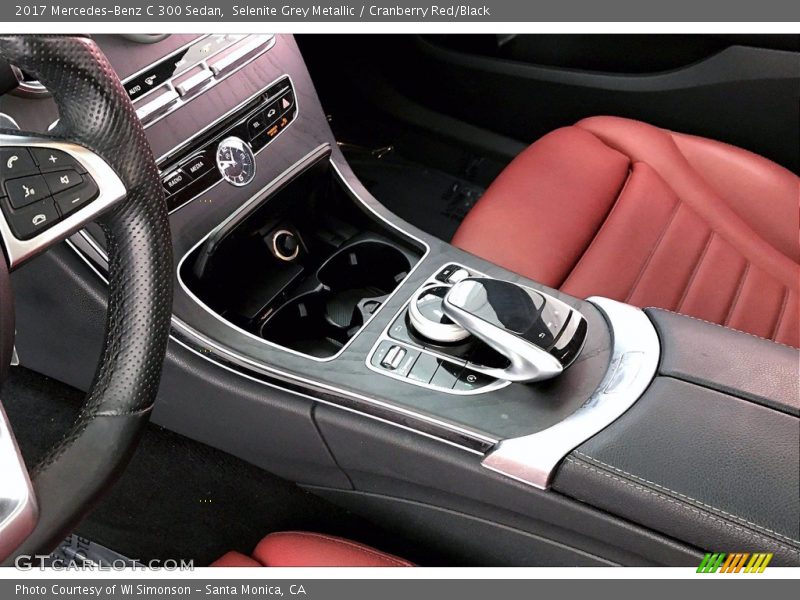 Selenite Grey Metallic / Cranberry Red/Black 2017 Mercedes-Benz C 300 Sedan