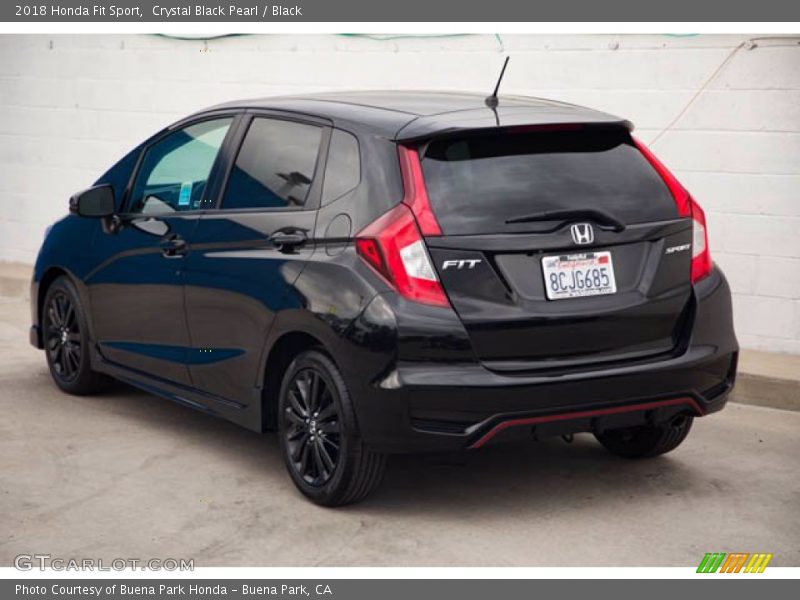 Crystal Black Pearl / Black 2018 Honda Fit Sport