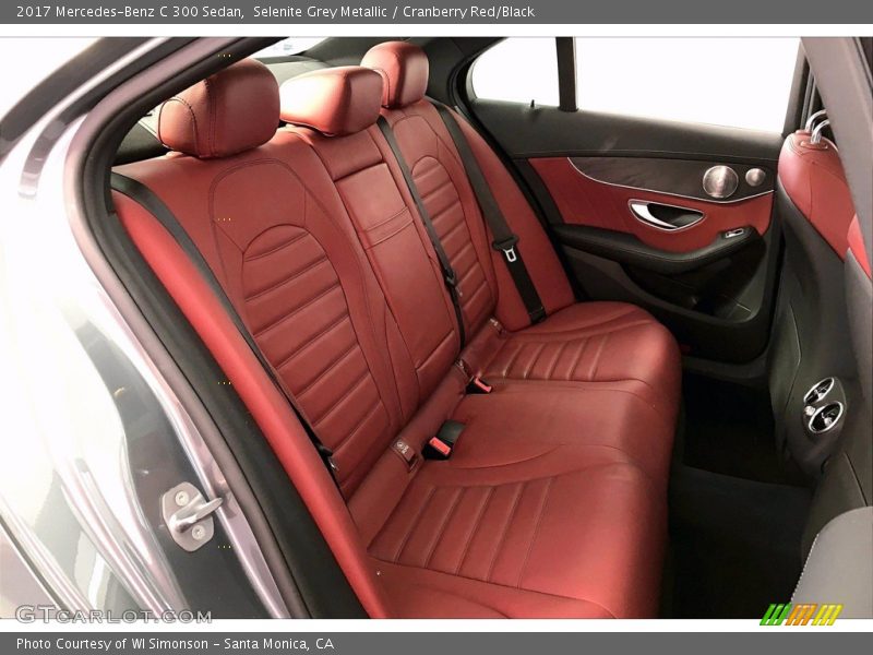 Selenite Grey Metallic / Cranberry Red/Black 2017 Mercedes-Benz C 300 Sedan