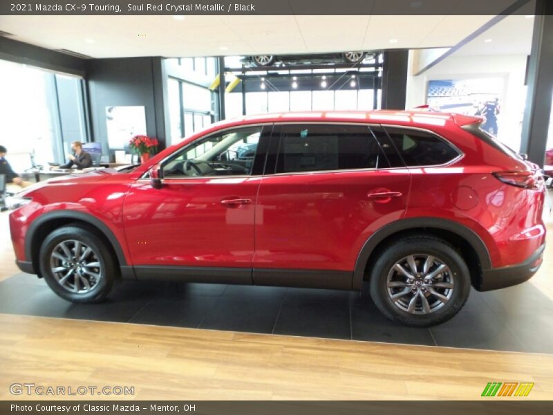 Soul Red Crystal Metallic / Black 2021 Mazda CX-9 Touring