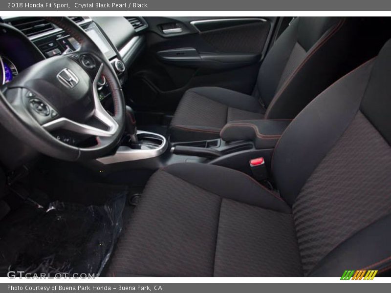 Crystal Black Pearl / Black 2018 Honda Fit Sport