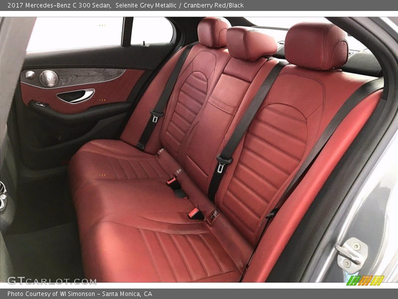 Selenite Grey Metallic / Cranberry Red/Black 2017 Mercedes-Benz C 300 Sedan