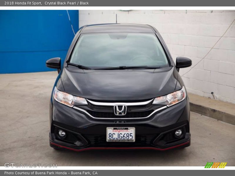 Crystal Black Pearl / Black 2018 Honda Fit Sport