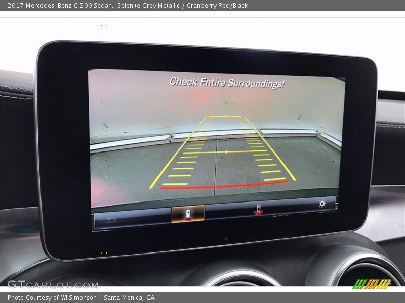 Selenite Grey Metallic / Cranberry Red/Black 2017 Mercedes-Benz C 300 Sedan