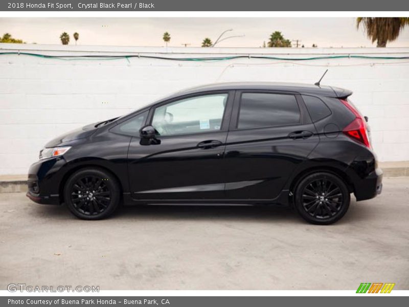 Crystal Black Pearl / Black 2018 Honda Fit Sport