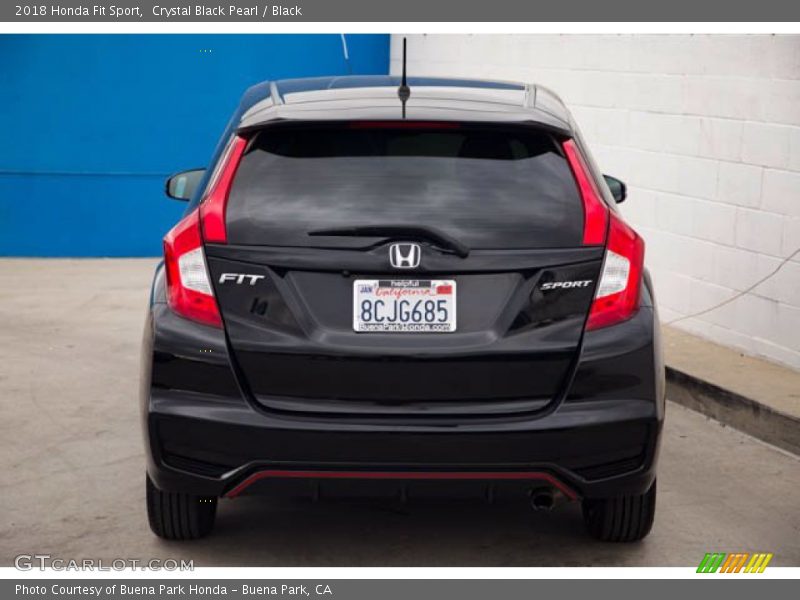 Crystal Black Pearl / Black 2018 Honda Fit Sport