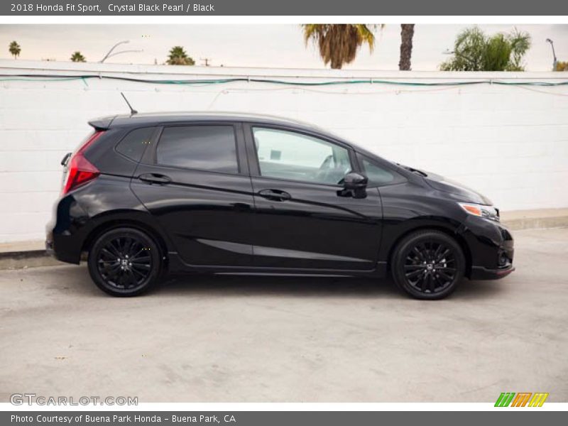 Crystal Black Pearl / Black 2018 Honda Fit Sport