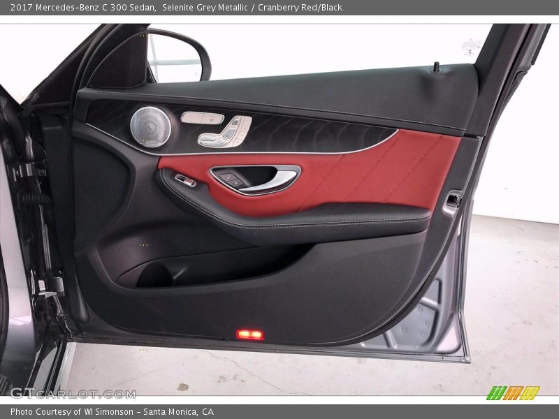 Selenite Grey Metallic / Cranberry Red/Black 2017 Mercedes-Benz C 300 Sedan