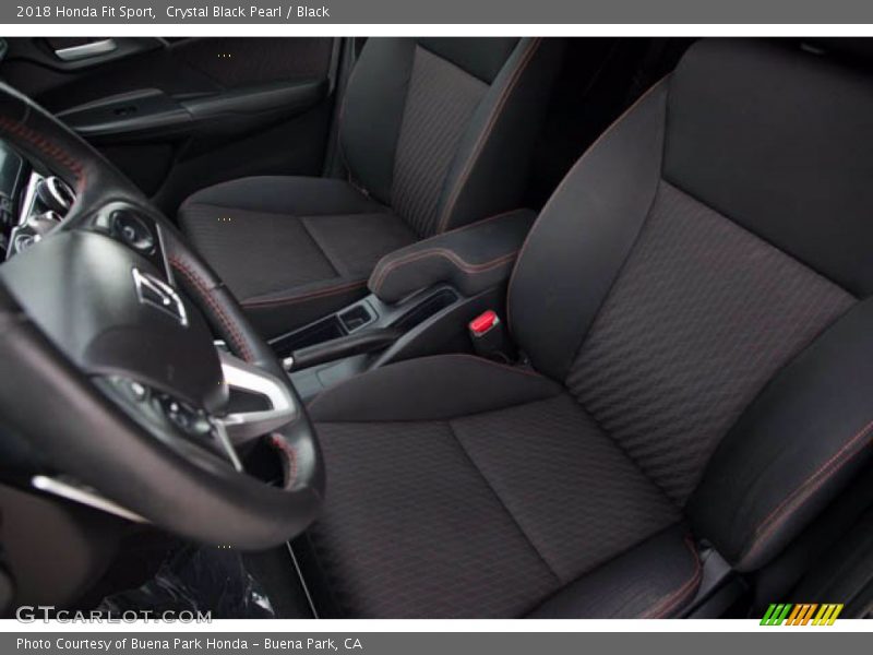 Crystal Black Pearl / Black 2018 Honda Fit Sport