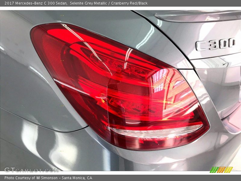 Selenite Grey Metallic / Cranberry Red/Black 2017 Mercedes-Benz C 300 Sedan
