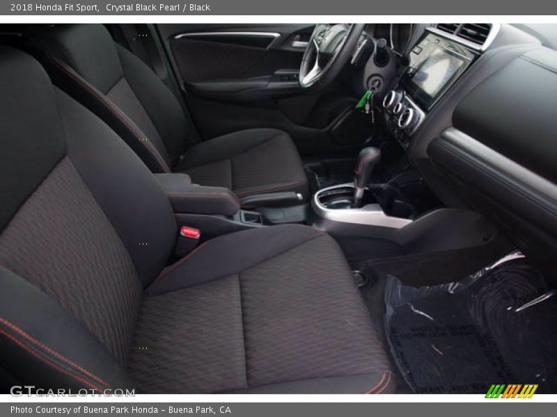 Crystal Black Pearl / Black 2018 Honda Fit Sport