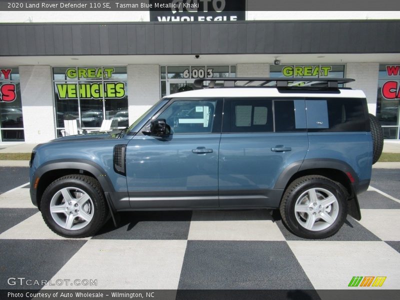 Tasman Blue Metallic / Khaki 2020 Land Rover Defender 110 SE