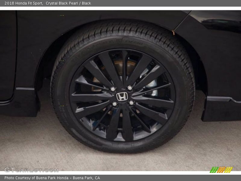Crystal Black Pearl / Black 2018 Honda Fit Sport