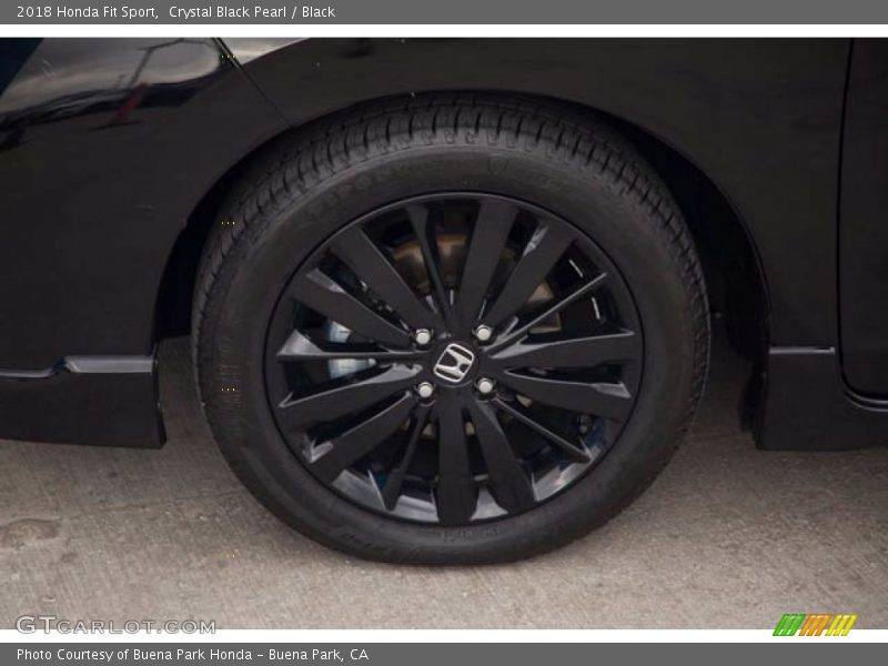 Crystal Black Pearl / Black 2018 Honda Fit Sport